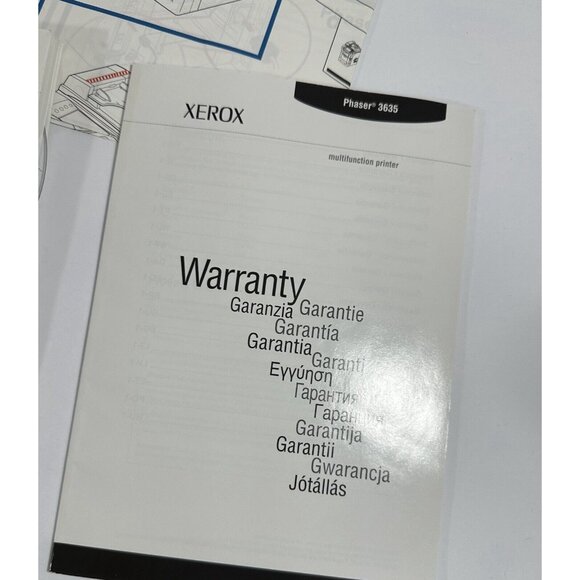 Xerox Phaser 3635 MFP Quick Use AND Installation Guide Paper Manuals /CDs Copier - Picture 6 of 9
